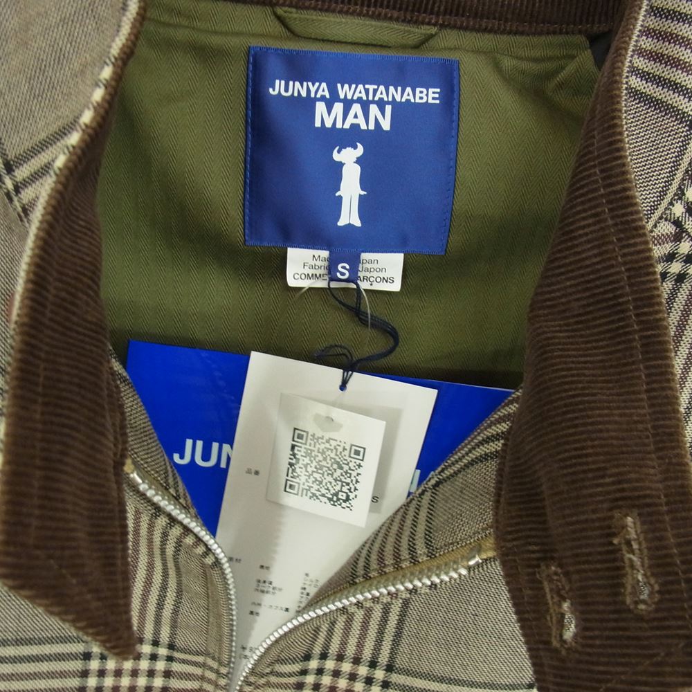 JUNYA WATANABE COMME des GARCONS MAN ジュンヤワタナベコムデギャルソンマン 22AW WJ-J030-051 Jay Kay ジャミロクワイ Ｗネーム スウィングトップ ブルゾン ブラウン系 S【美品】【中古】