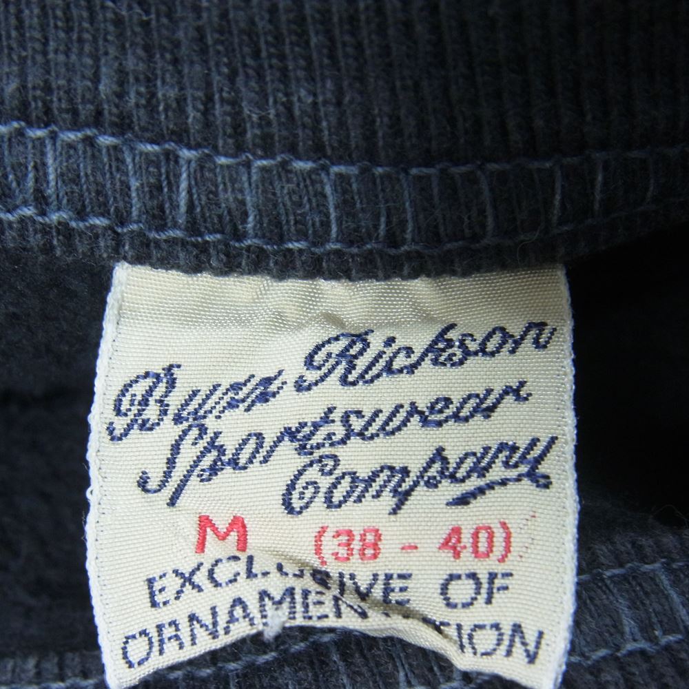 Buzz Rickson's バズリクソンズ USN プリント スウェット チャコール系 M【中古】