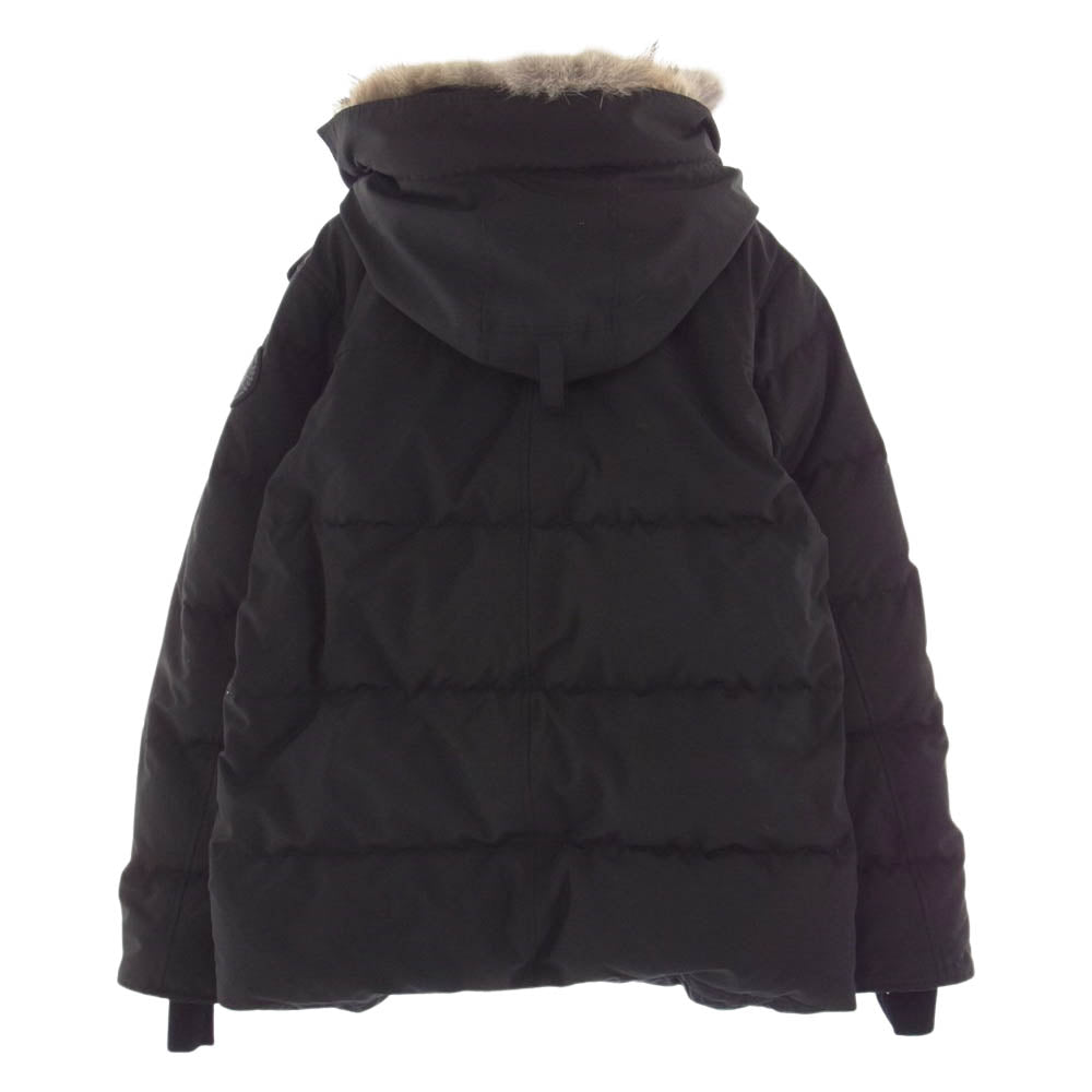 CANADA GOOSE カナダグース 3808MB 国内正規品 BLACK LABEL ブラックレーベル サザビーリーグ WYNDHAM PARKA ウィンダムパーカ ファーフード付 ダウンジャケット ブラック系 XL【中古】
