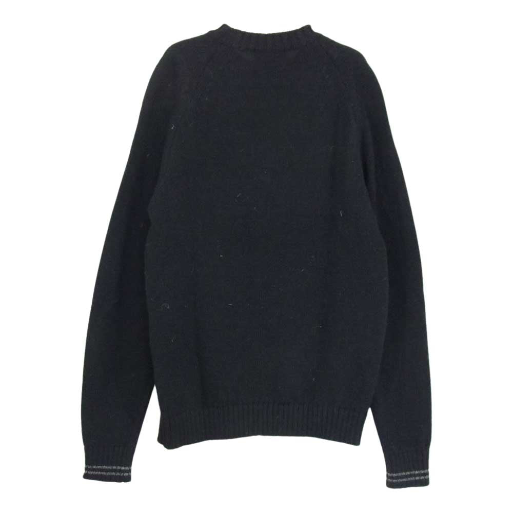 FRED PERRY フレッドペリー 英国製 ラグラン ニット セーター ブラック系 M【中古】