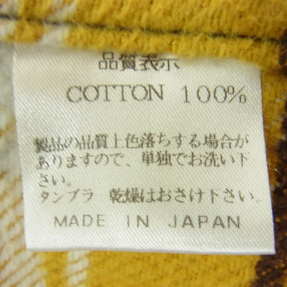 THE FLAT HEAD ザフラットヘッド ヘビーネル チェック ウェスタン シャツ ブラウン系 ブラウン系 42【中古】