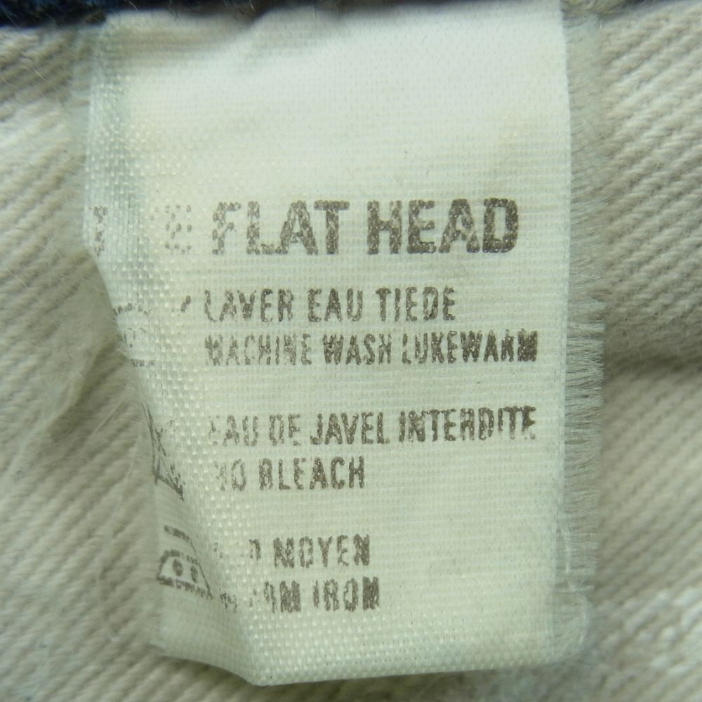 THE FLAT HEAD ザフラットヘッド 3005-21 ストレート PIONEER SERIES デニム パンツ インディゴブルー系 W34 L36【中古】