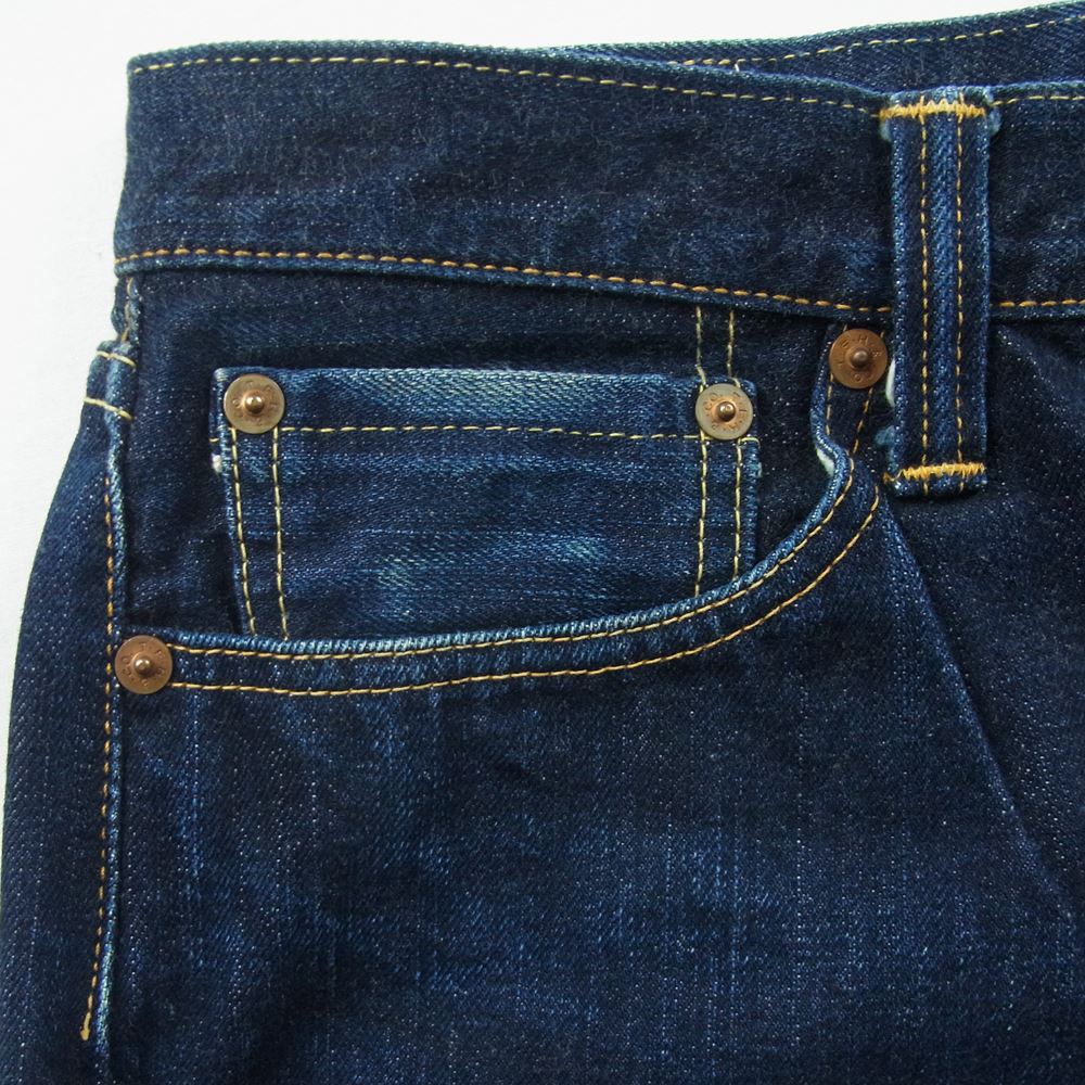 THE FLAT HEAD ザフラットヘッド 3005-21 ストレート PIONEER SERIES デニム パンツ インディゴブルー系 W34 L36【中古】