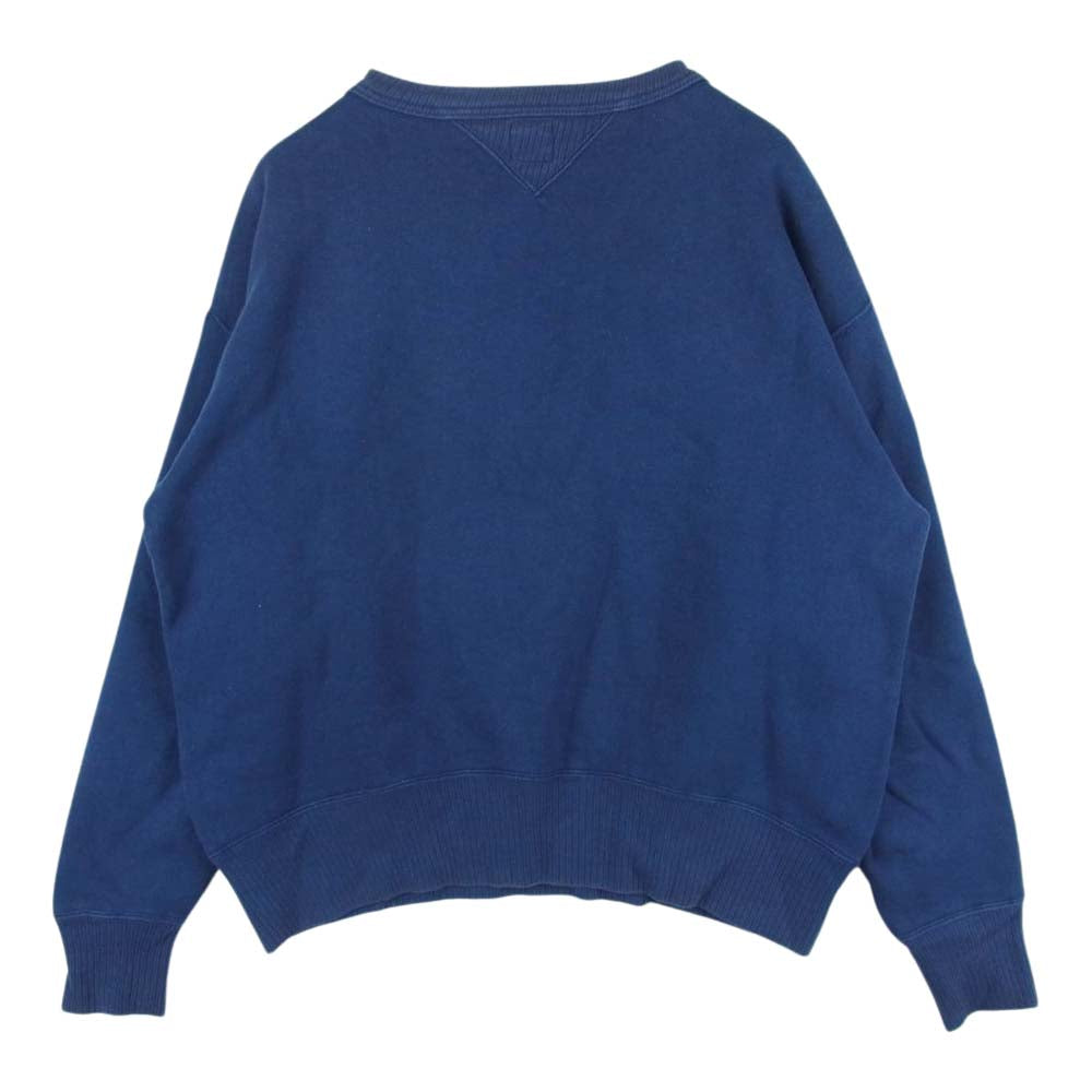 The REAL McCOY'S ザリアルマッコイズ AIR FORCE ACADEMY 両V プリント スウェット トレーナー ネイビー系 L【中古】