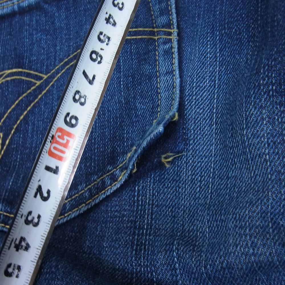 THE FLAT HEAD ザフラットヘッド Z3005 ストレート PIONEER SERIES デニム パンツ インディゴブルー系 34【中古】