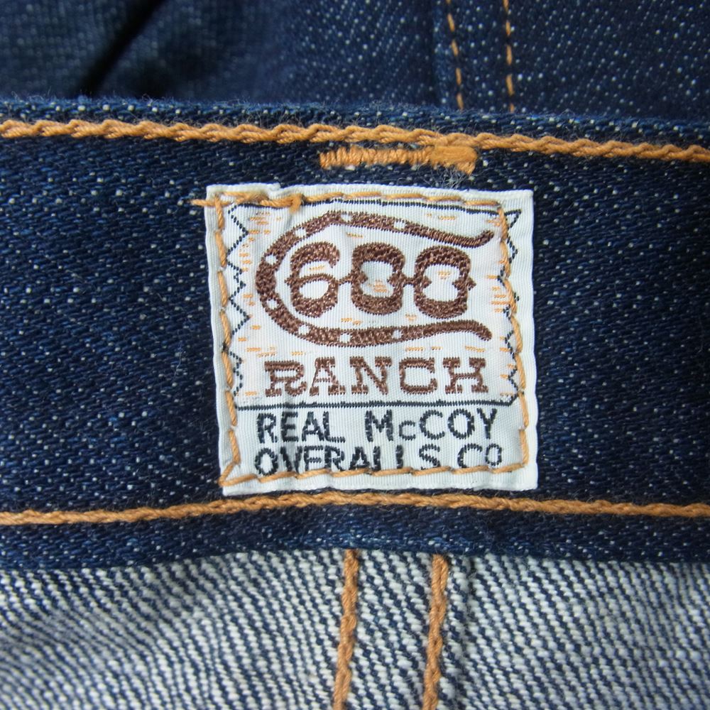 The REAL McCOY'S ザリアルマッコイズ 615Z ブーツカット デニム パンツ インディゴブルー系【中古】