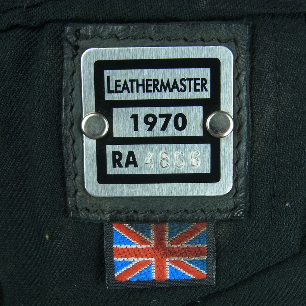 BELSTAFF ベルスタッフ LEATHER MASTER レザー マスター モーターサイクル ライダース ジャケット ブラック系 L【中古】