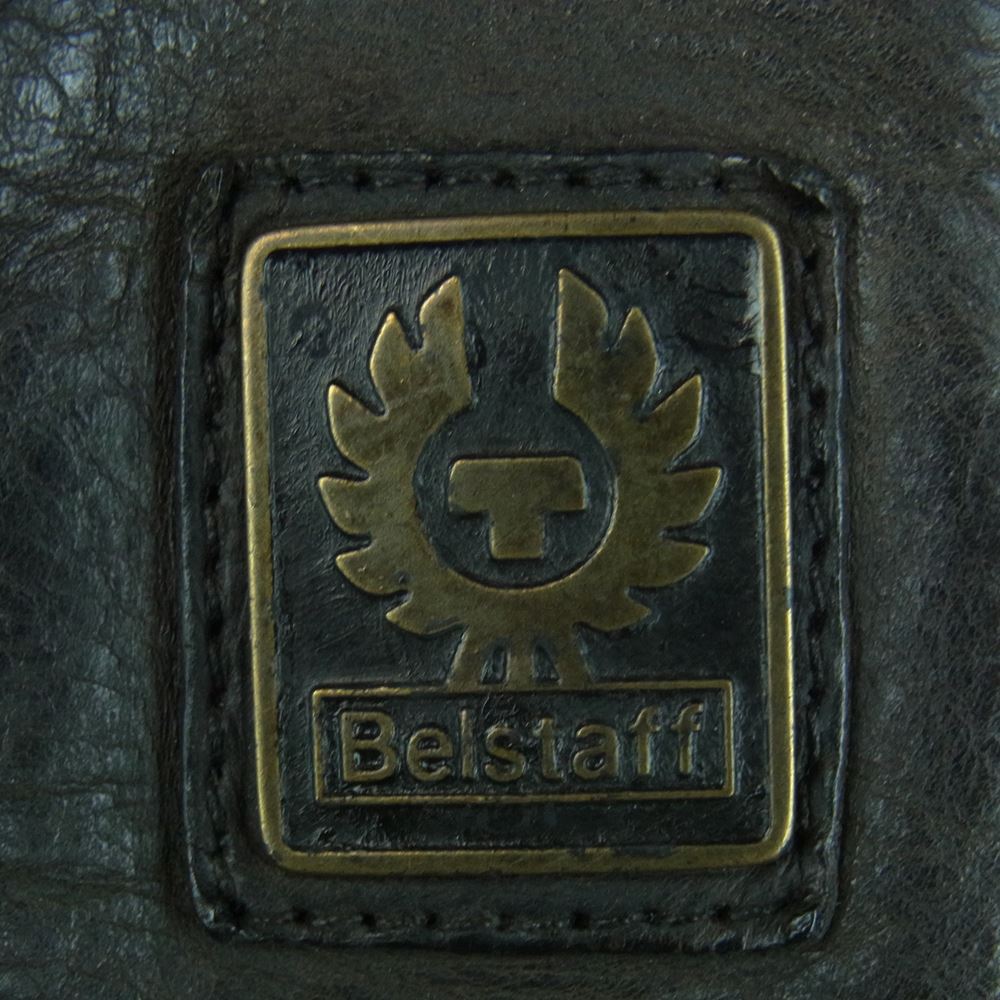 BELSTAFF ベルスタッフ LEATHER MASTER レザー マスター モーターサイクル ライダース ジャケット ブラック系 L【中古】