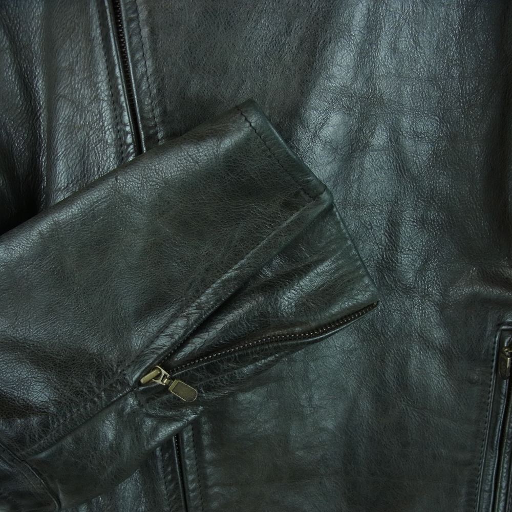 BELSTAFF ベルスタッフ LEATHER MASTER レザー マスター モーターサイクル ライダース ジャケット ブラック系 L【中古】