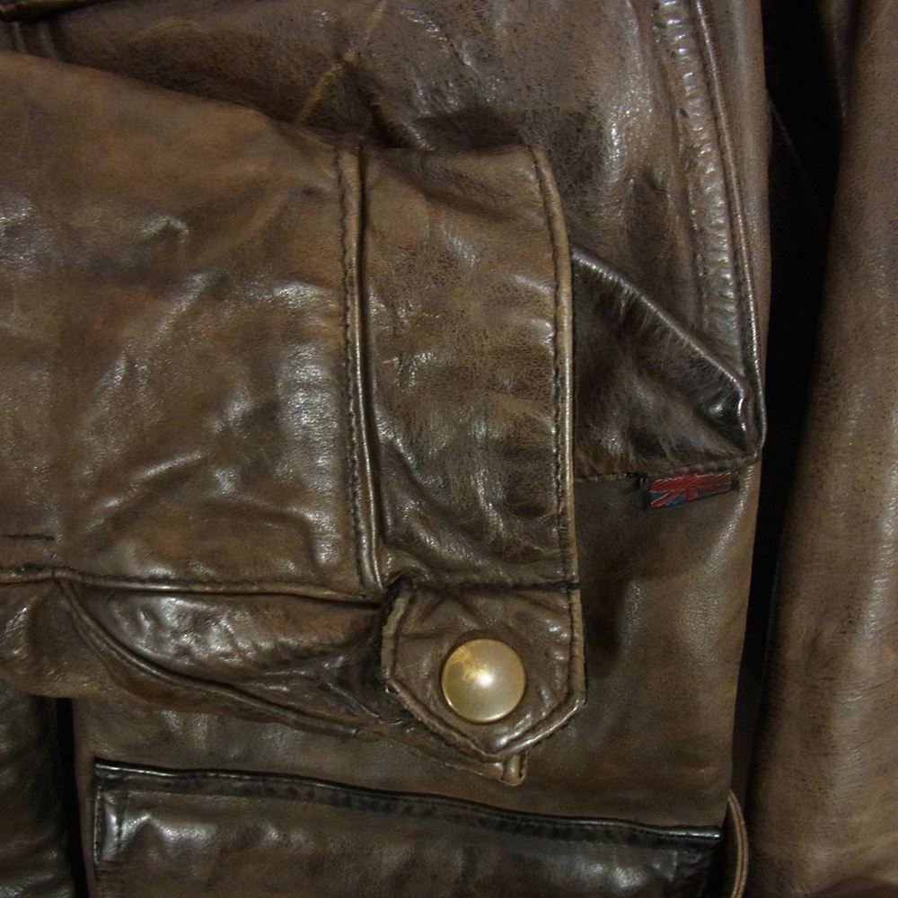 BELSTAFF ベルスタッフ TRIALMASTER PANTHER JACKET トライアルマスター パンサー レザー ジャケット ブラウン ブラウン系 L【中古】