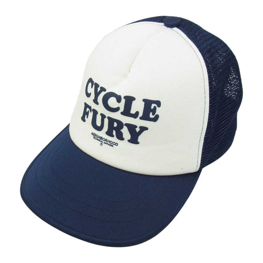 NEIGHBORHOOD ネイバーフッド CYCLE FURY 6パネル メッシュ キャップ ネイビー系【中古】