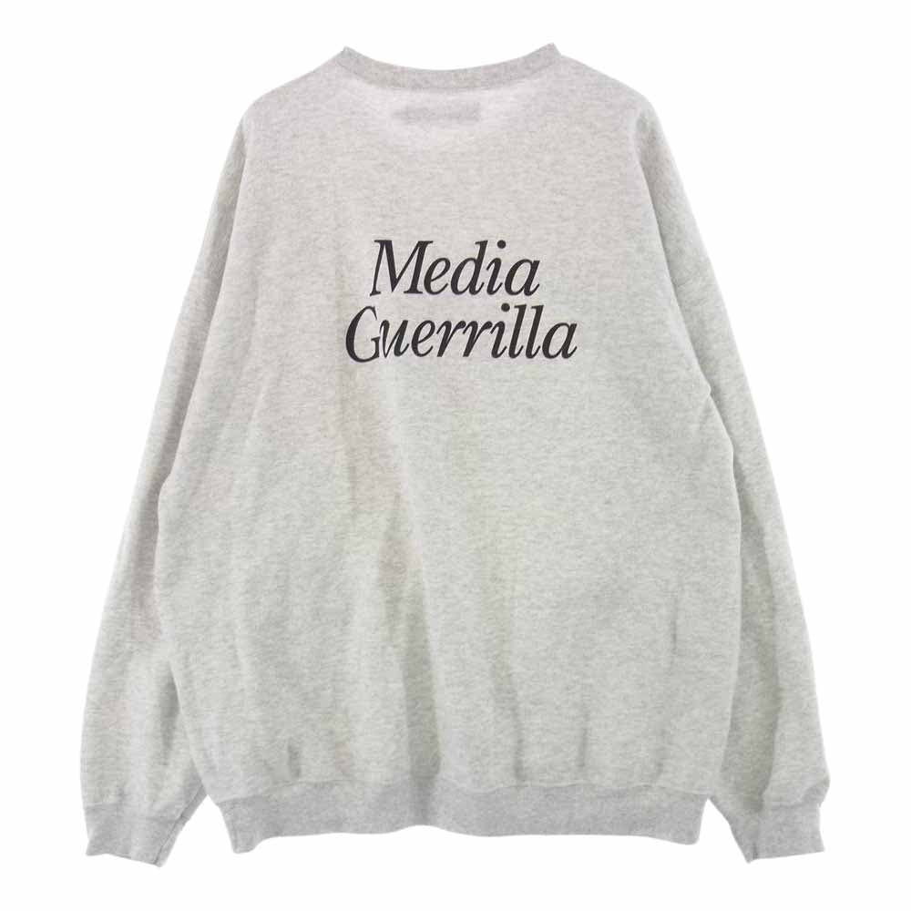 フォーティーパーセンツアゲインストライツ ロゴプリント クルーネック スウェット グレー系 XL【中古】