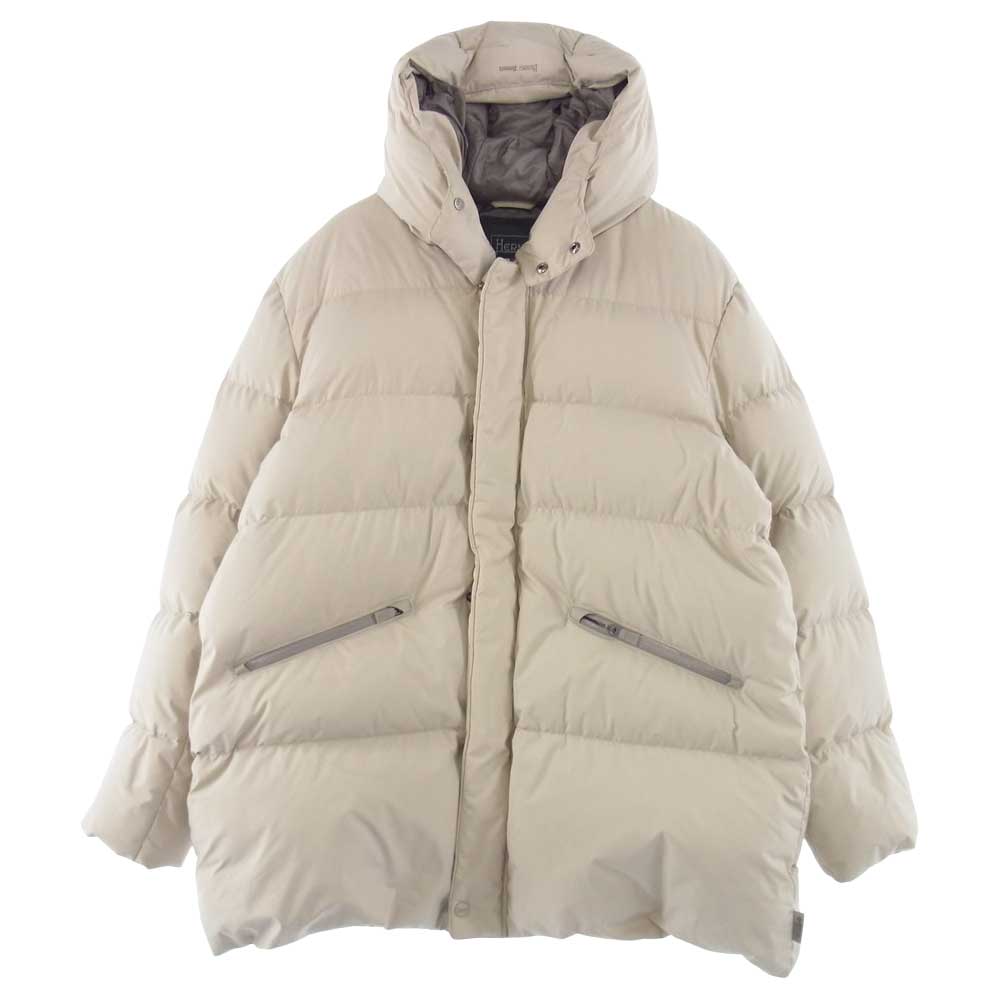 Herno ヘルノ PI148UL-11106-1300 国内正規品 LAMINAR SARTORIAL ENGINEERING GORE-TEX ラミナー ゴアテックス ダウン ジャケット コート グレー系 ベージュ系 50【中古】
