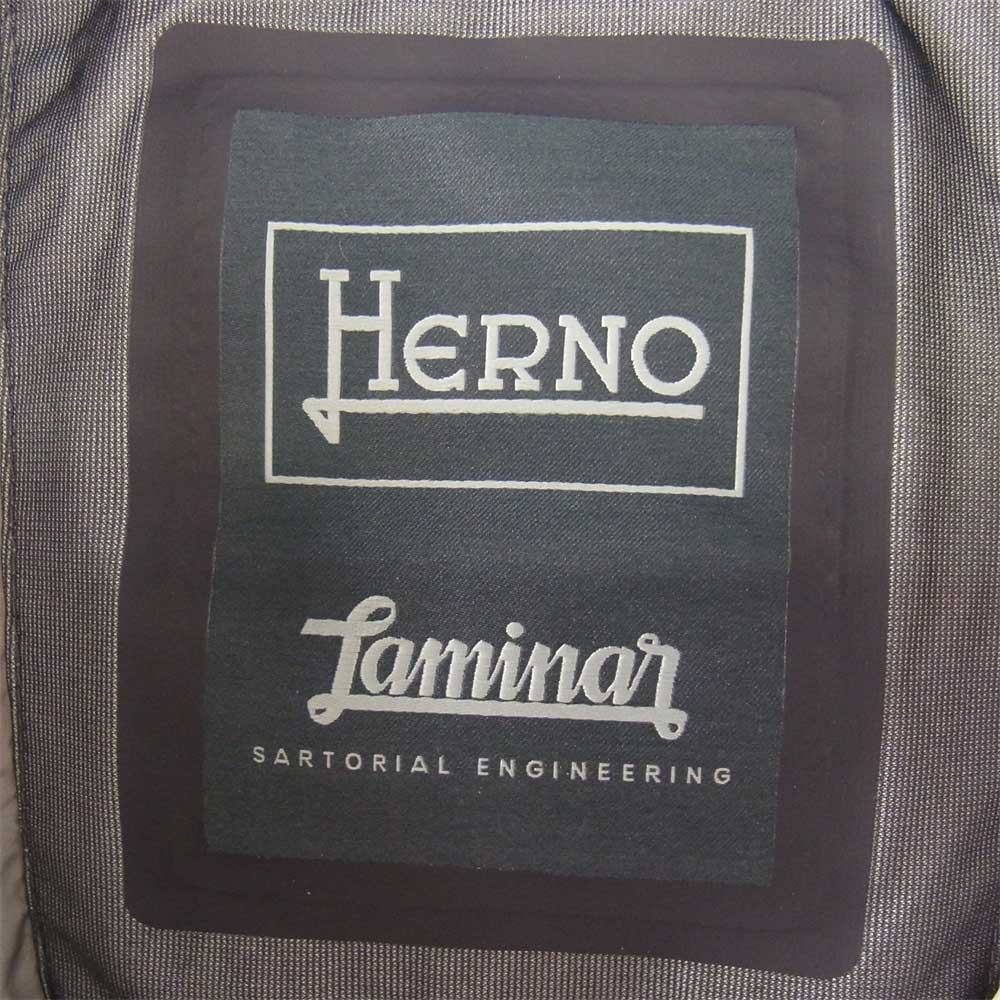 Herno ヘルノ PI148UL-11106-1300 国内正規品 LAMINAR SARTORIAL ENGINEERING GORE-TEX ラミナー ゴアテックス ダウン ジャケット コート グレー系 ベージュ系 50【中古】