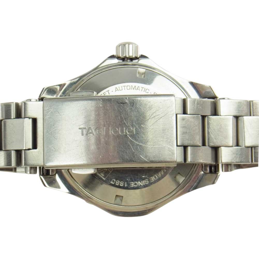 TAG HEUER タグホイヤー WAP2010 アクアレーサー 黒文字盤 SS AT オートマチック 自動巻き 腕時計 ウォッチ シルバー系【中古】