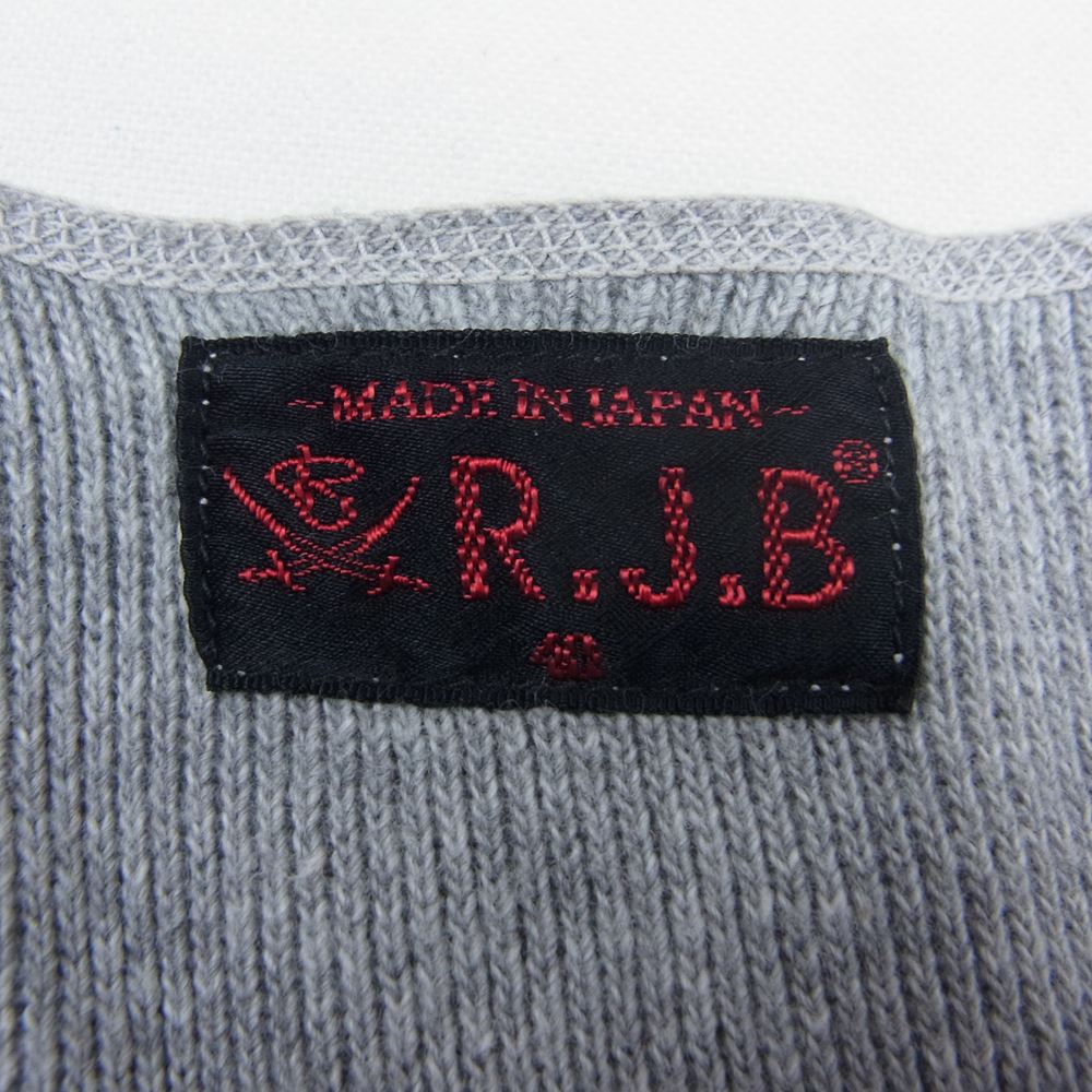 R.J.B アールジェイビー サーマル Vネック カットソー グレー系 40【中古】