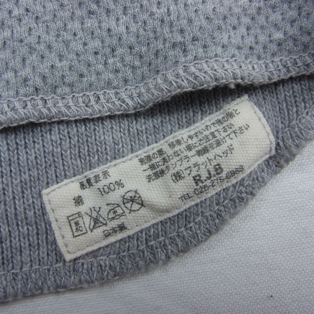 R.J.B アールジェイビー サーマル Vネック カットソー グレー系 40【中古】
