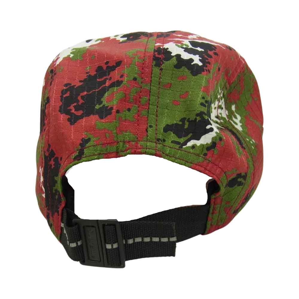 Supreme シュプリーム 21AW Camo Ripstop Camp Cap カモ リップストップ キャンプ キャップ レッド系【中古】