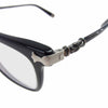 CHROME HEARTS クロムハーツ（原本無） FUN HATCH-A クロステンプル スクエア フレーム 眼鏡 ブラック系【中古】