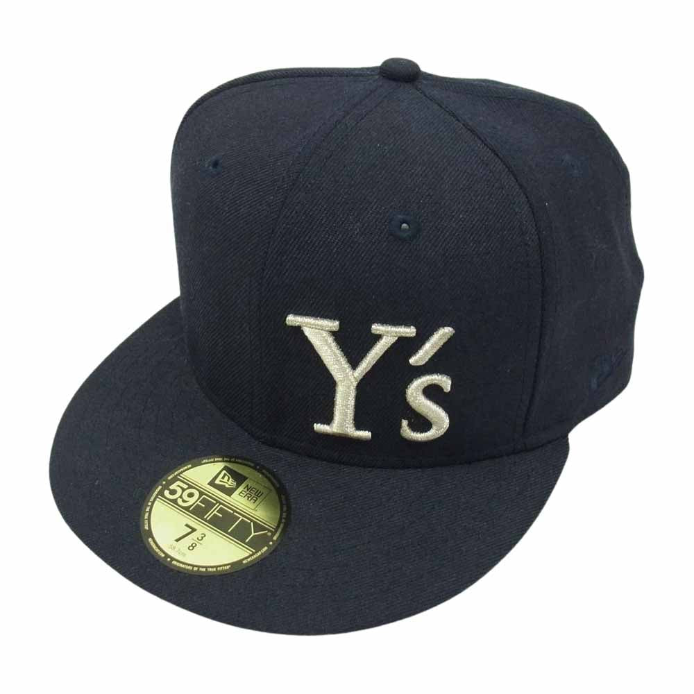 Yohji Yamamoto ヨウジヤマモト Y's ワイズ Newera ニューエラ ロゴ 刺繍 ベースボール キャップ ネイビー系 7　3/8【中古】
