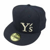 Yohji Yamamoto ヨウジヤマモト Y's ワイズ Newera ニューエラ ロゴ 刺繍 ベースボール キャップ ネイビー系 7　3/8【中古】