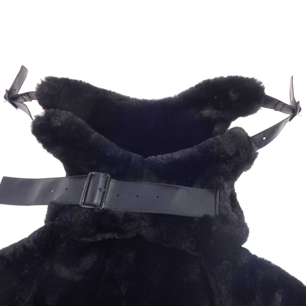 ノワール ケイニノミヤ コムデギャルソン AD2018 3B-J006 フェイクファー ハーネス ベスト ブラック系 S【中古】