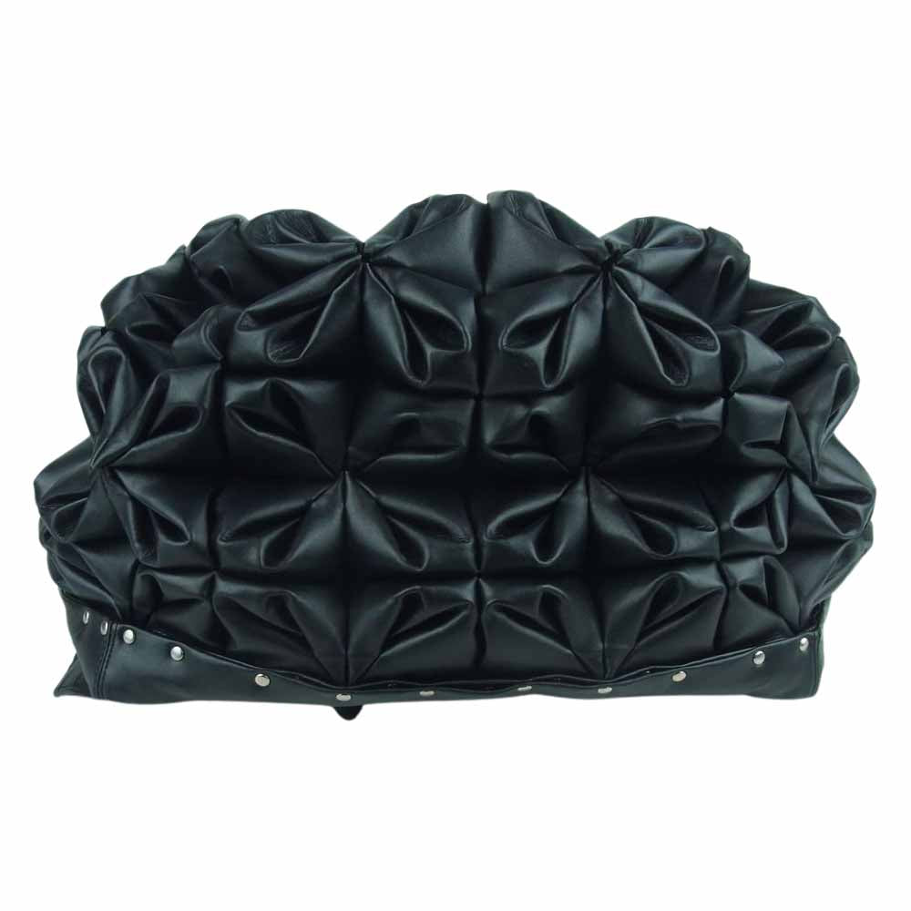 ノワール ケイニノミヤ コムデギャルソン 3T-K 206 フェイクレザー スモッキング スタッズ バックパック リュック ブラック系【中古】