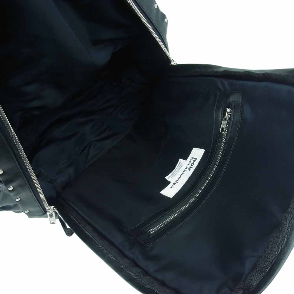 ノワール ケイニノミヤ コムデギャルソン 3T-K 206 フェイクレザー スモッキング スタッズ バックパック リュック ブラック系【中古】