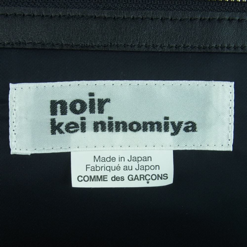 ノワール ケイニノミヤ コムデギャルソン 3T-K 206 フェイクレザー スモッキング スタッズ バックパック リュック ブラック系【中古】