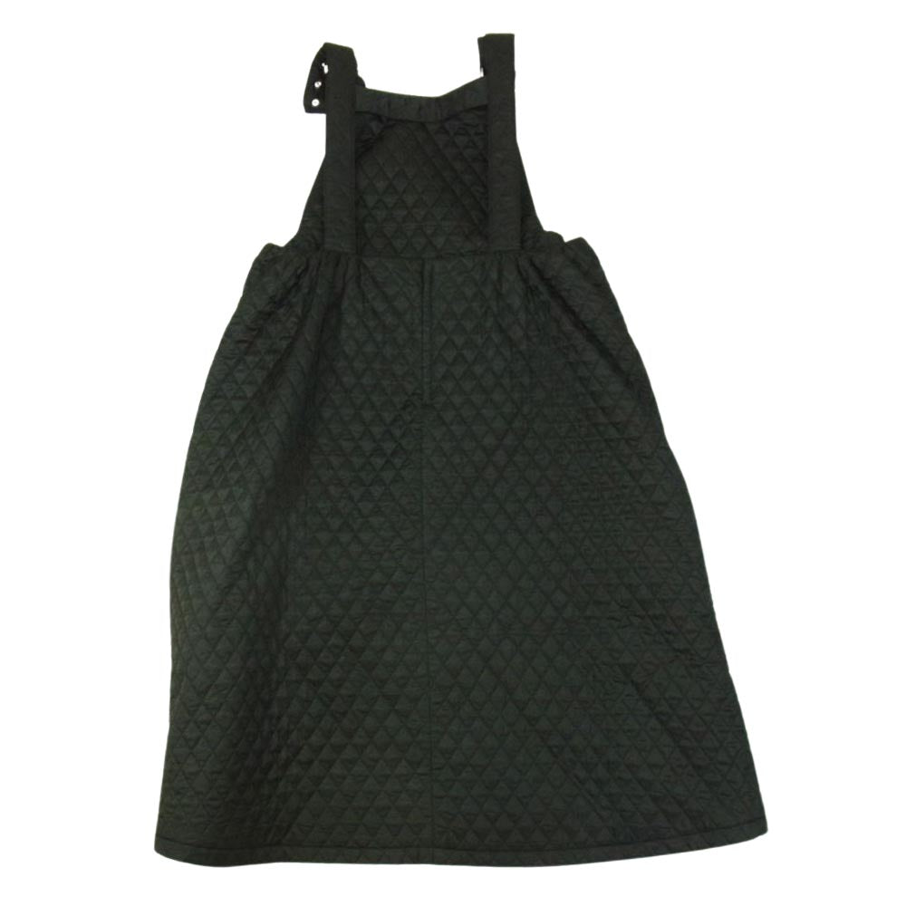 ノワール ケイニノミヤ コムデギャルソン 20AW 3F-A016 キルティング Aライン ジャンパースカート オールインワン オーバーオール ブラック系 S【中古】