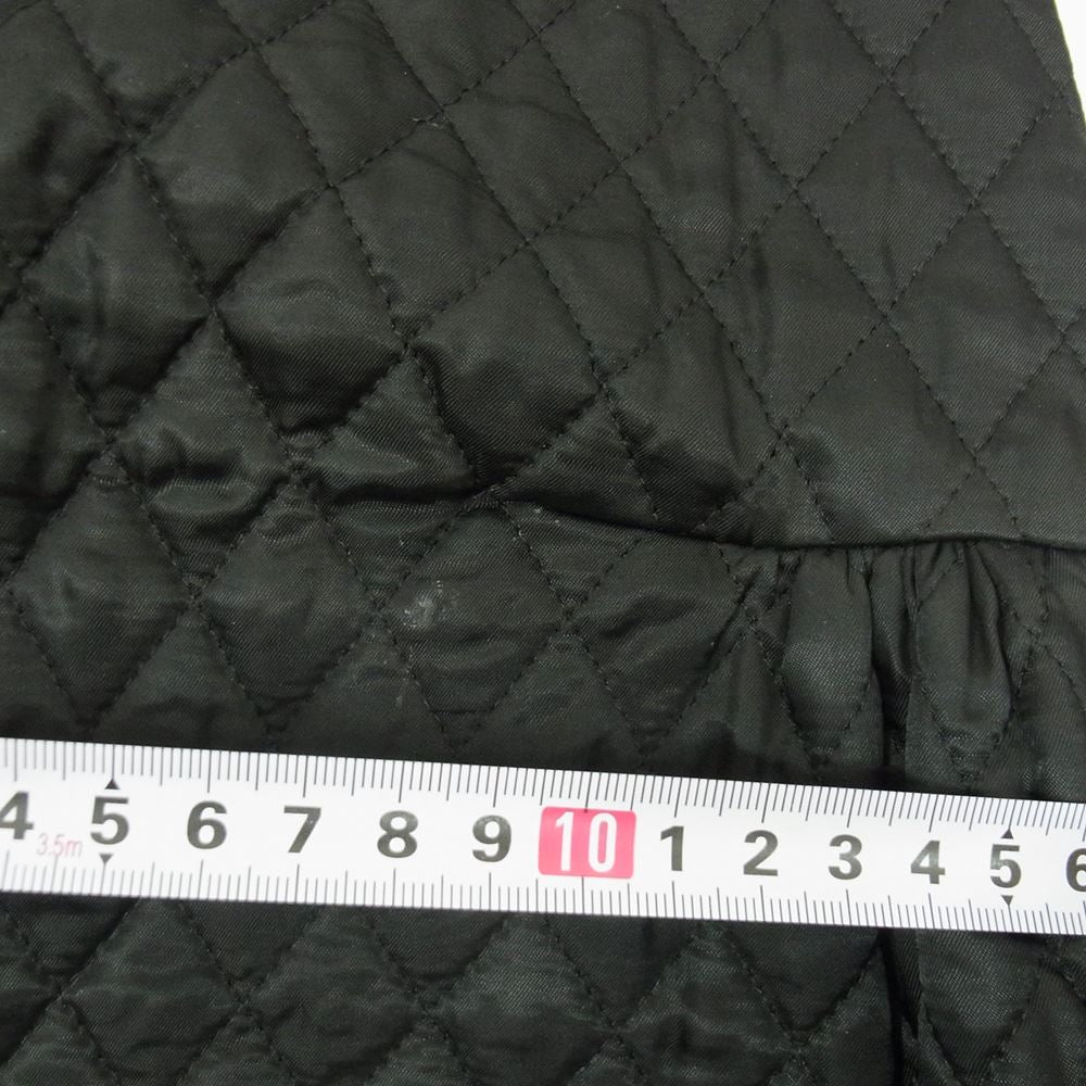 ノワール ケイニノミヤ コムデギャルソン 20AW 3F-A016 キルティング Aライン ジャンパースカート オールインワン オーバーオール ブラック系 S【中古】