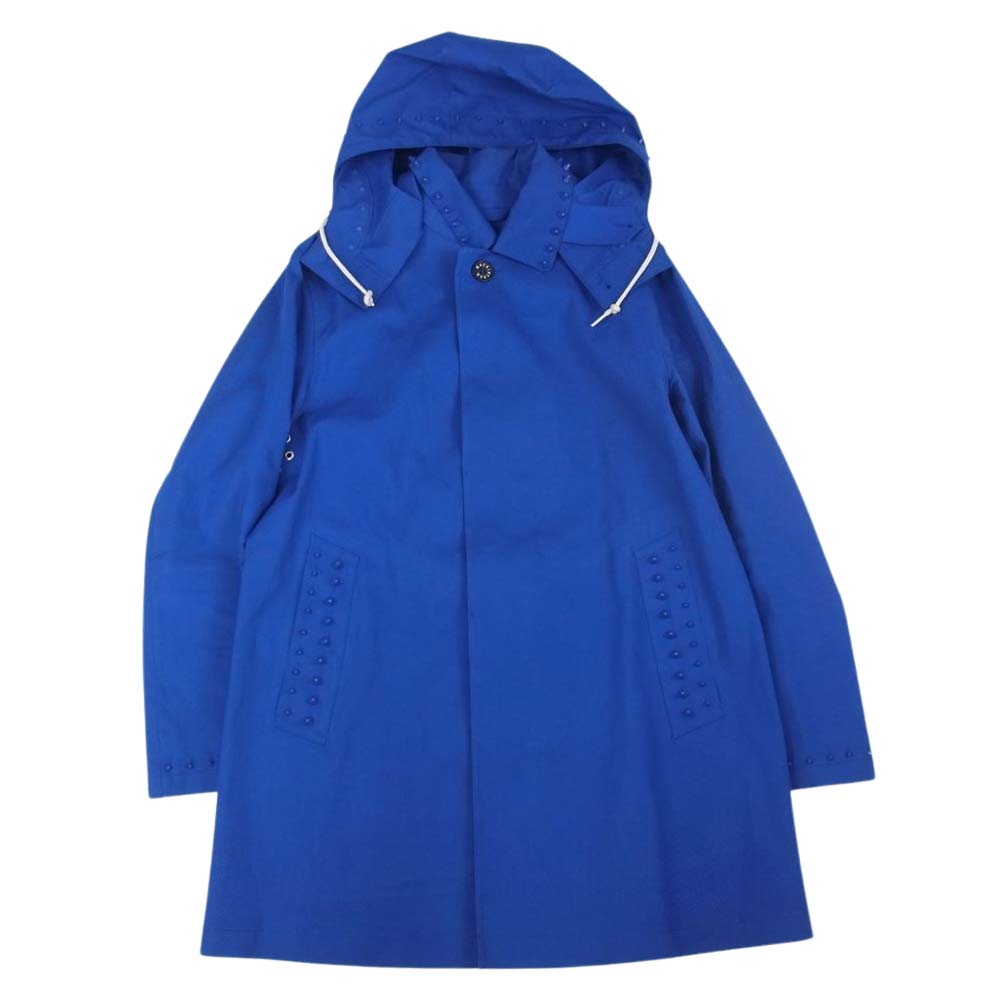 Mackintosh マッキントッシュ remade by 99%IS- リメイドバイナインティナインパーセントイズ スタッズ リメイク ゴム引き コート ブルー系 38【中古】