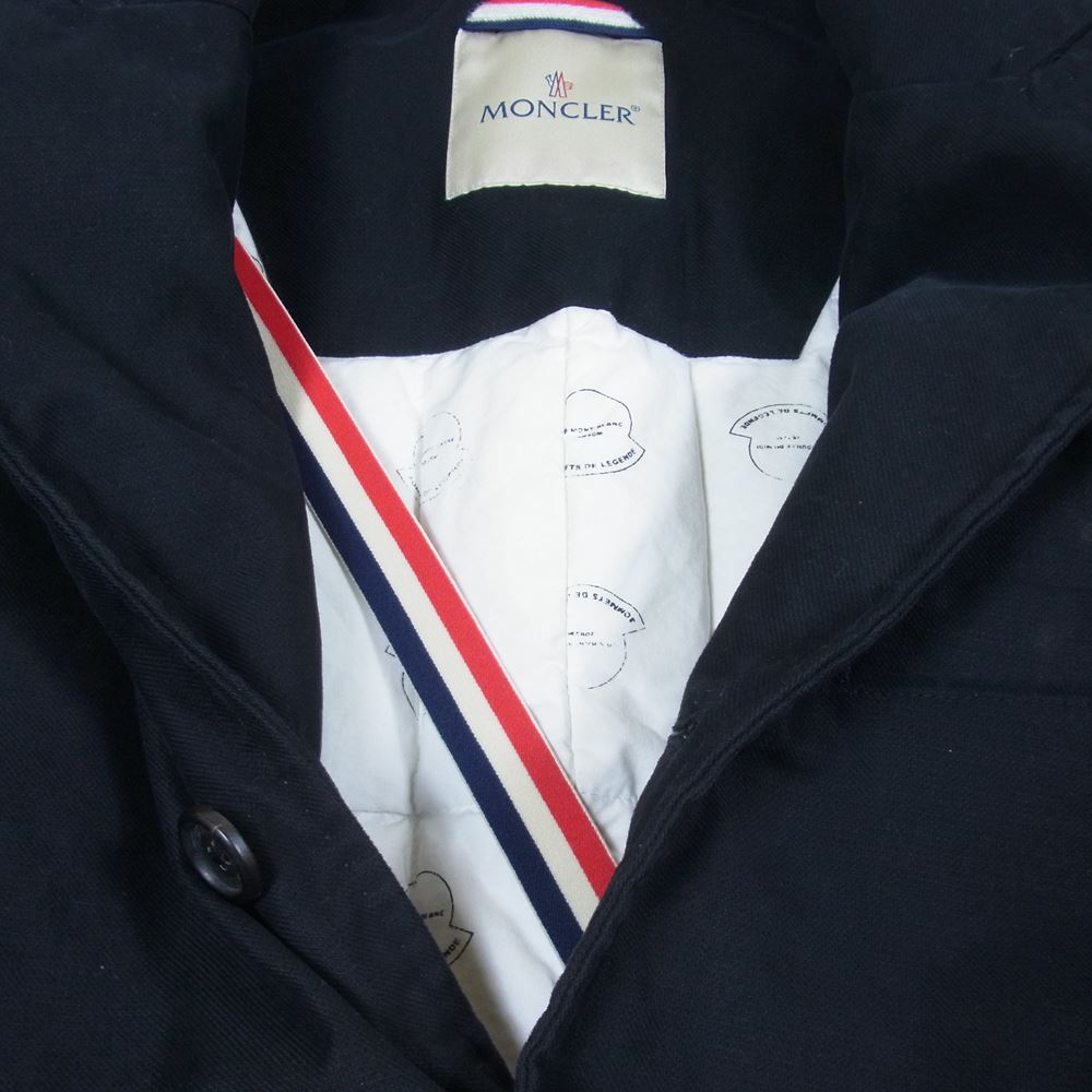 MONCLER モンクレール V ヴィ― visvim ビズビム KAMUI カムイ ダウンライナー テーラード コットン ジャケット ブラック系 1【中古】