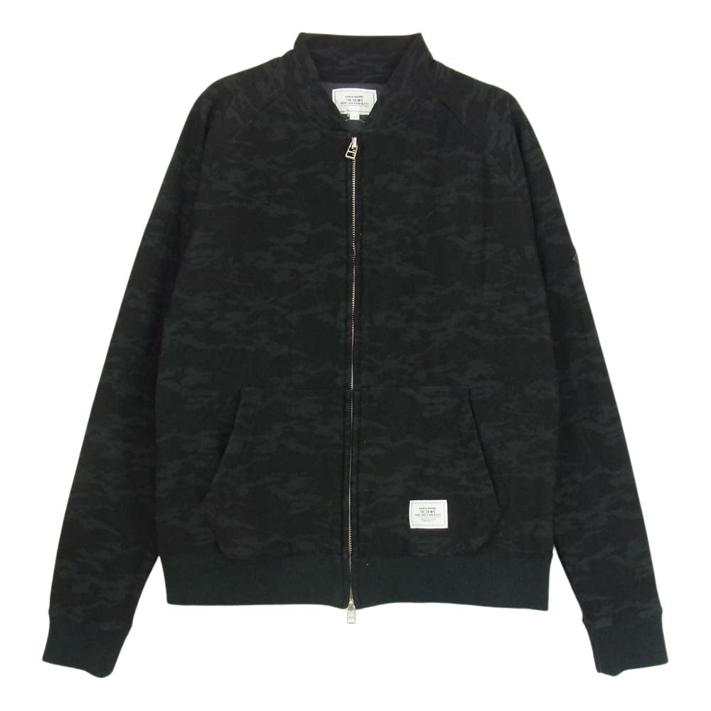 CRIMIE クライミー 裏地フリース カモ ブルゾン ジャケット ブラック系 S【中古】