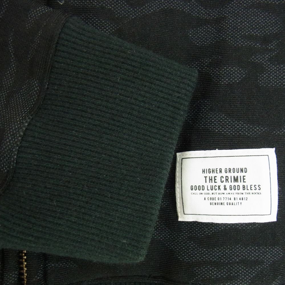 CRIMIE クライミー 裏地フリース カモ ブルゾン ジャケット ブラック系 S【中古】