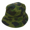 A BATHING APE アベイシングエイプ × Barbour バブアー エイプカモ バケット ハット カーキ系 M【中古】