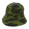 A BATHING APE アベイシングエイプ × Barbour バブアー エイプカモ バケット ハット カーキ系 M【中古】