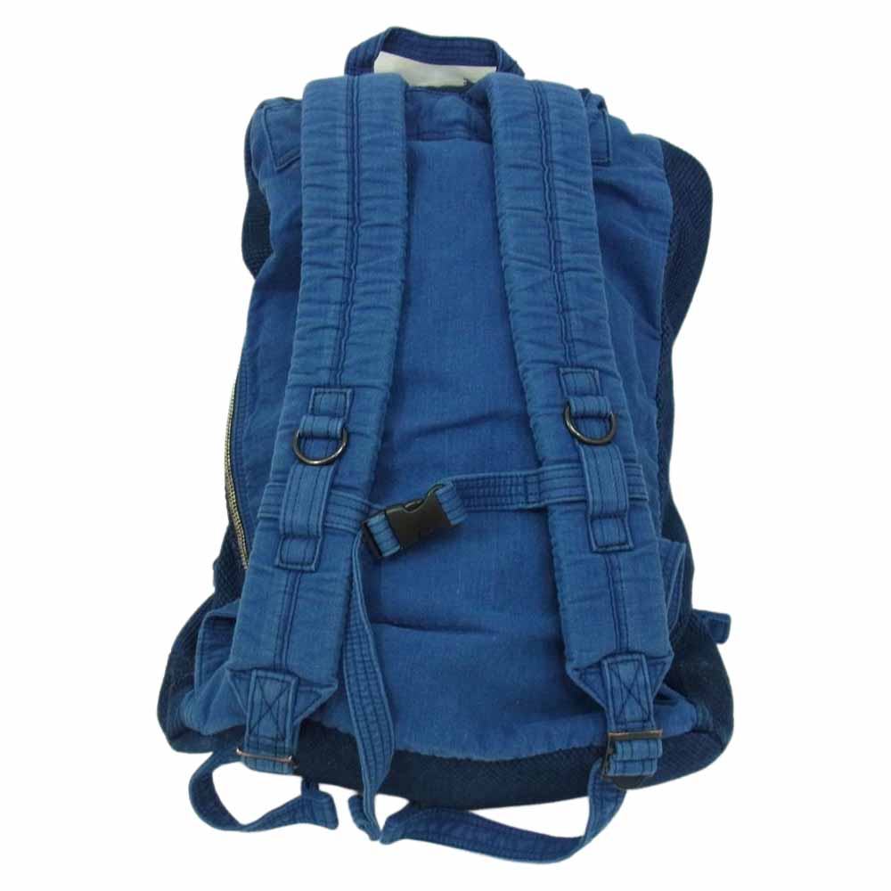 PORTER CLASSIC ポータークラシック KENDO RUCKSACK ケンドー剣道 刺子 リュックサック バックパック ネイビー系【極上美品】【中古】