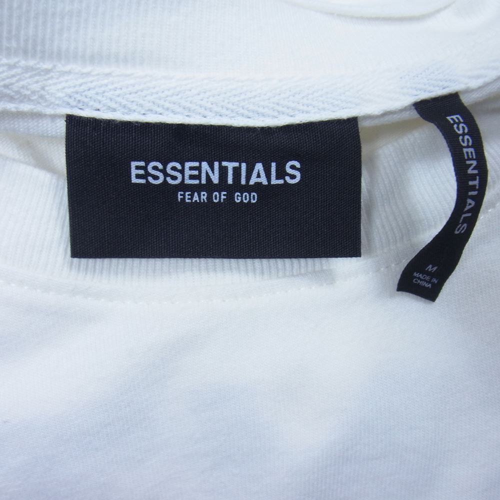 FEAR OF GOD フィアオブゴッド ESSENTIALS エッセンシャルズ バックプリント Tシャツ ホワイト系 M【中古】