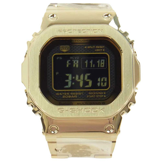 CASIO G-SHOCK カシオ ジーショック GMW-B5000GD-9JF フルメタル スクエア デジタル 電波ソーラー 腕時計 ウォッチ ゴールド系【新古品】【未使用】【中古】