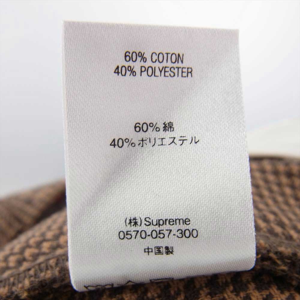 Supreme シュプリーム 20AW Work Pant Brown Houndstooth ハウンドトゥース ロゴ 千鳥 ワーク パンツ ブラウン系 32【新古品】【未使用】【中古】
