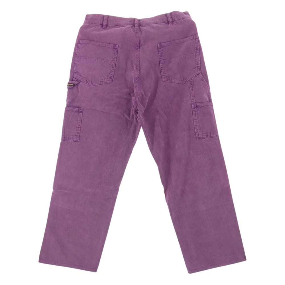Supreme シュプリーム 21SS Double Knee Corduroy Painter Pant ダブルニー コーデュロイ ペインター パンツ パープル系 32【美品】【中古】
