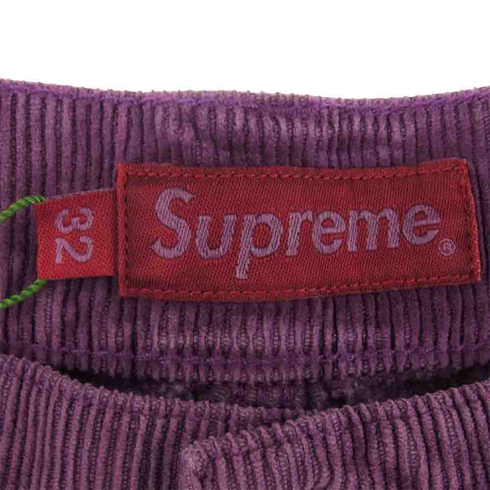 Supreme シュプリーム 21SS Double Knee Corduroy Painter Pant ダブルニー コーデュロイ ペインター パンツ パープル系 32【美品】【中古】