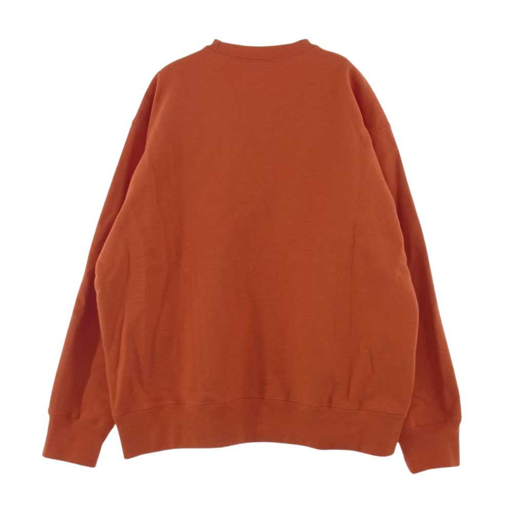 Supreme シュプリーム 21SS Small Box Crewneck スモールボックスロゴ クルーネック スウェット トレーナー オレンジ系 M【美品】【中古】