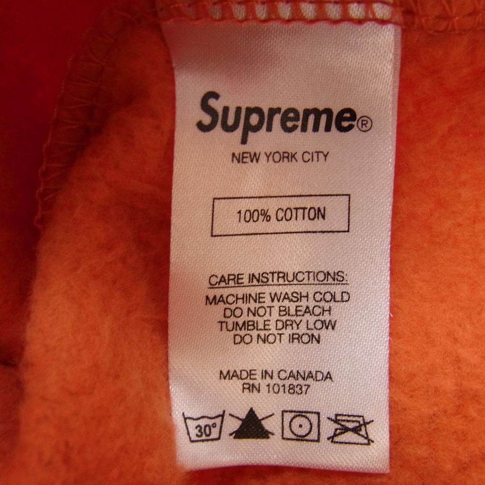 Supreme シュプリーム 21SS Small Box Crewneck スモールボックスロゴ クルーネック スウェット トレーナー オレンジ系 M【美品】【中古】
