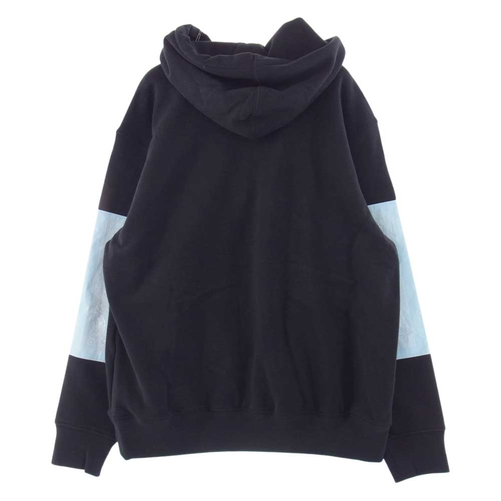 Supreme シュプリーム 22SS NT02208I × The North Face ノースフェイス Trekking Bandana Hooded Sweatshirt トレッキング バンダナ フーデッド スウェット プルオーバ― パーカー ブラック系 ライトブルー系 M【新古品】【未使用】【中古】