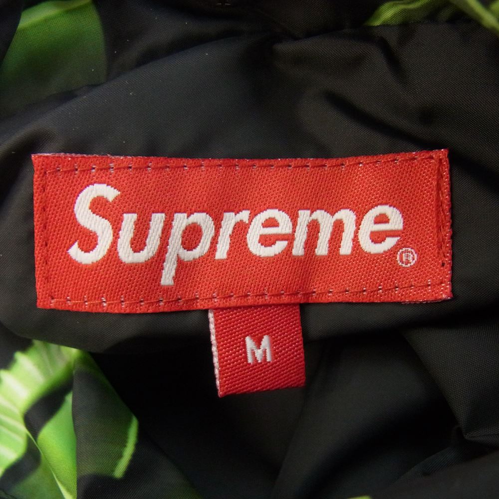 Supreme シュプリーム 20AW Watches Reversible Puffy Jacket ウォッチ 時計 総柄 リバーシブル スモールボックスロゴ パフィ ジャケット ブラック系 グリーン系 M【新古品】【未使用】【中古】