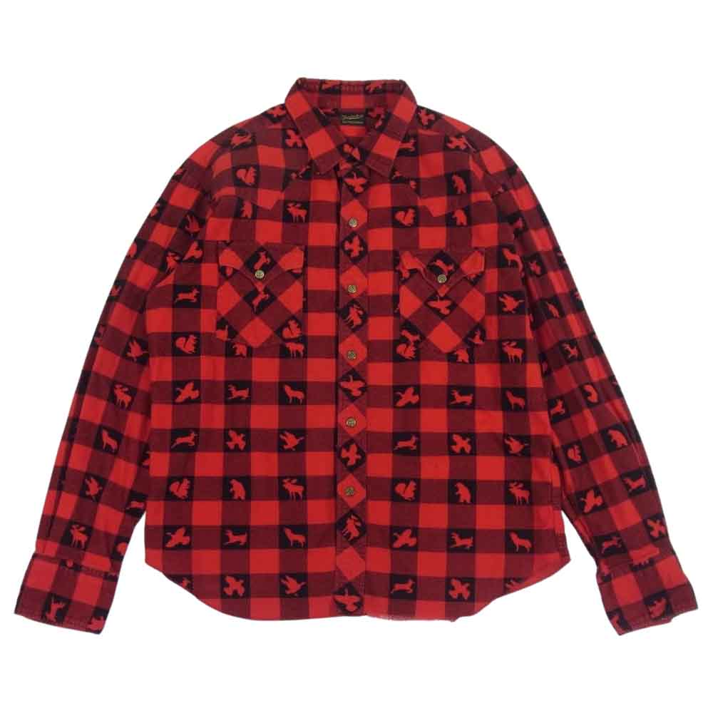 TENDERLOIN テンダーロイン T-WESTERN SHT W ウィンチェスター ウエスタン 長袖 シャツ レッド系 M【中古】