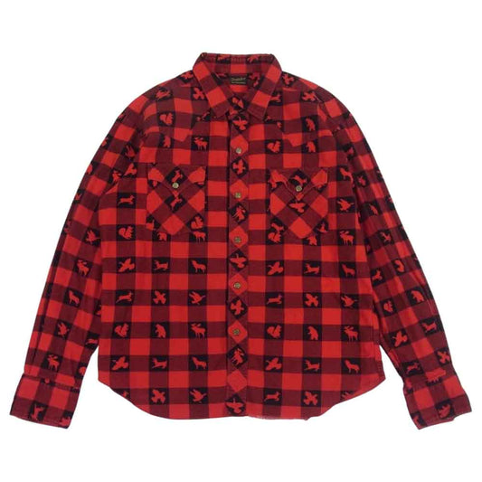 TENDERLOIN テンダーロイン T-WESTERN SHT W ウィンチェスター ウエスタン 長袖 シャツ レッド系 M【中古】