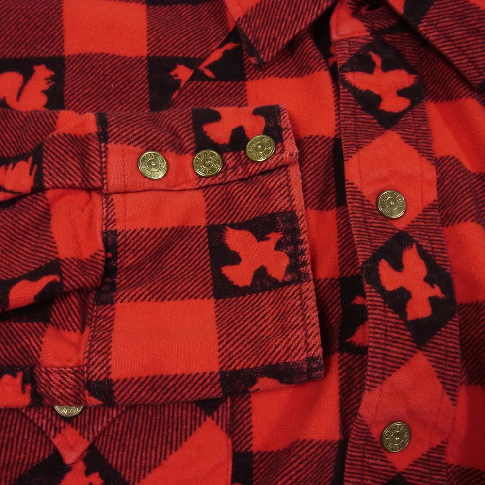 TENDERLOIN テンダーロイン T-WESTERN SHT W ウィンチェスター ウエスタン 長袖 シャツ レッド系 M【中古】